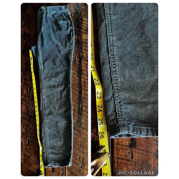 We the Free Free sage/blue/green Corduroy Free People Pants Button Fly S… - Picture 7 of 14